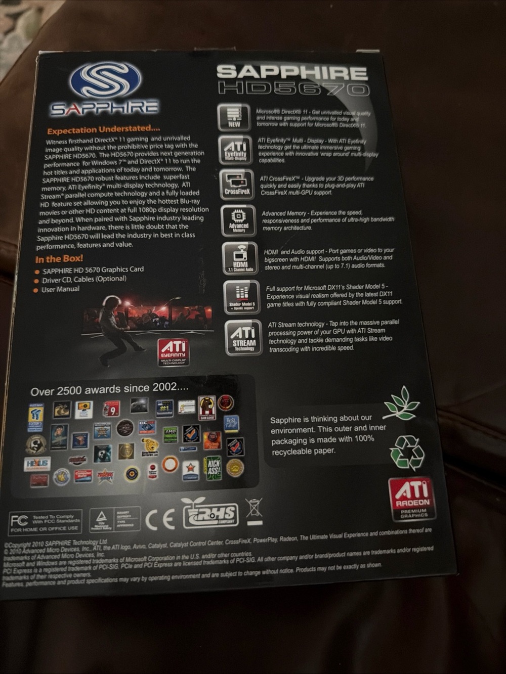Sapphire Radeon HD5670 512MB GDDR5 Graphics Card Box - Picture 2 of 8